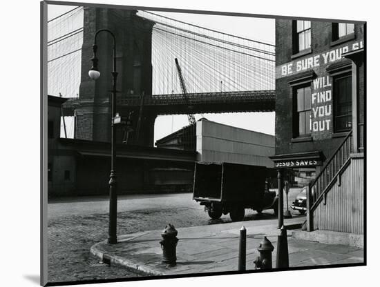 Brooklyn Beach and Street, New York, c. 1945-Brett Weston-Mounted Photographic Print