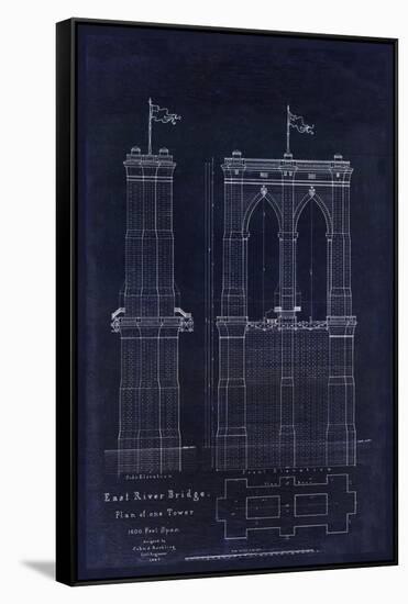 Brooklyn Bridge 1867-Tina Lavoie-Framed Stretched Canvas