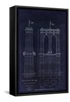 Brooklyn Bridge 1867-Tina Lavoie-Framed Stretched Canvas