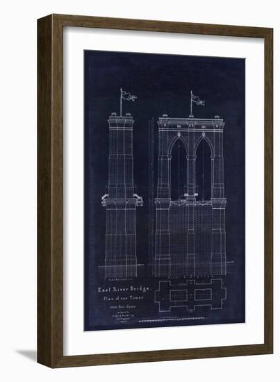 Brooklyn Bridge 1867-Tina Lavoie-Framed Giclee Print