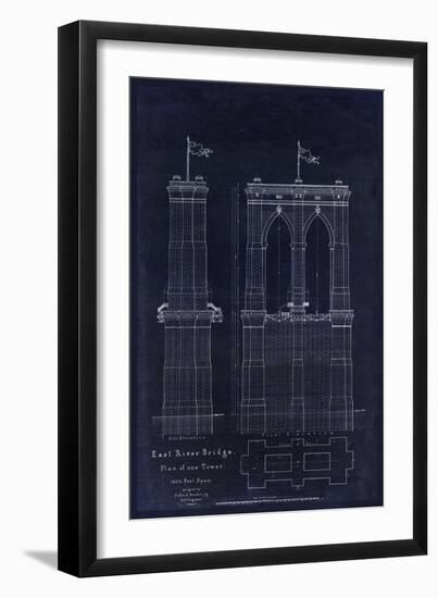 Brooklyn Bridge 1867-Tina Lavoie-Framed Giclee Print