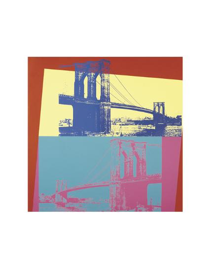 Brooklyn Bridge, 1983-Andy Warhol-Lamina Framed Art Print