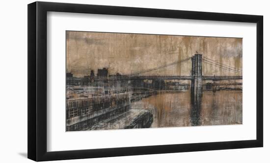 Brooklyn Bridge 1-Dario Moschetta-Framed Art Print