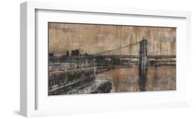 Brooklyn Bridge 1-Dario Moschetta-Framed Art Print