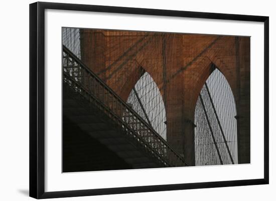 Brooklyn Bridge 1-Robert Goldwitz-Framed Photographic Print