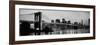 Brooklyn Bridge across the East River at Dusk, Manhattan, New York City, New York State, USA-null-Framed Photographic Print