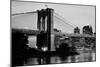 Brooklyn Bridge across the East River at dusk, Manhattan, New York City, New York State, USA-null-Mounted Photographic Print