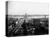 Brooklyn Bridge and Brooklyn from World Building-J.S. Johnston-Stretched Canvas