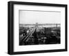 Brooklyn Bridge and Brooklyn from World Building-J.S. Johnston-Framed Photographic Print