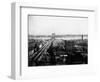 Brooklyn Bridge and Brooklyn from World Building-J.S. Johnston-Framed Photographic Print