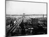Brooklyn Bridge and Brooklyn from World Building-J.S. Johnston-Mounted Photographic Print