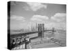 Brooklyn Bridge and City Skyline-Philip Gendreau-Stretched Canvas