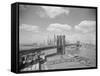 Brooklyn Bridge and City Skyline-Philip Gendreau-Framed Stretched Canvas