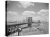 Brooklyn Bridge and City Skyline-Philip Gendreau-Stretched Canvas