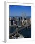 Brooklyn Bridge and East River, NYC-Mark Gibson-Framed Premium Photographic Print