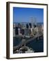 Brooklyn Bridge and East River, NYC-Mark Gibson-Framed Premium Photographic Print