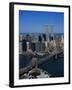 Brooklyn Bridge and East River, NYC-Mark Gibson-Framed Premium Photographic Print