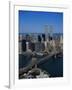 Brooklyn Bridge and East River, NYC-Mark Gibson-Framed Photographic Print