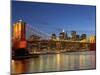 Brooklyn Bridge and East River-Alan Schein-Mounted Photographic Print