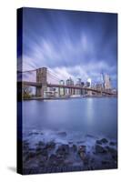 Brooklyn Bridge and Lower Manhattan/Downtown, New York City, New York, USA-Jon Arnold-Stretched Canvas