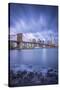 Brooklyn Bridge and Lower Manhattan/Downtown, New York City, New York, USA-Jon Arnold-Stretched Canvas