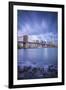 Brooklyn Bridge and Lower Manhattan/Downtown, New York City, New York, USA-Jon Arnold-Framed Photographic Print