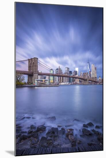 Brooklyn Bridge and Lower Manhattan/Downtown, New York City, New York, USA-Jon Arnold-Mounted Photographic Print