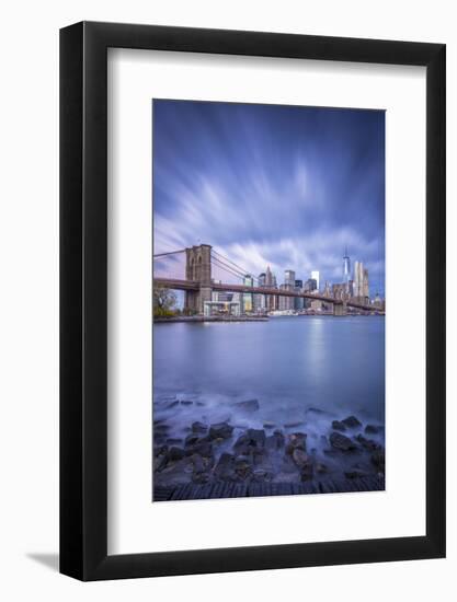 Brooklyn Bridge and Lower Manhattan/Downtown, New York City, New York, USA-Jon Arnold-Framed Photographic Print