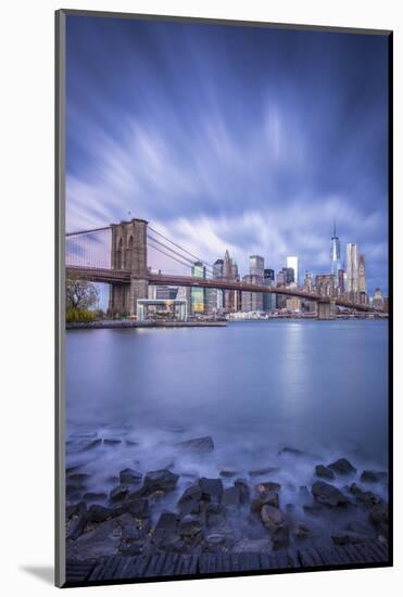 Brooklyn Bridge and Lower Manhattan/Downtown, New York City, New York, USA-Jon Arnold-Mounted Photographic Print