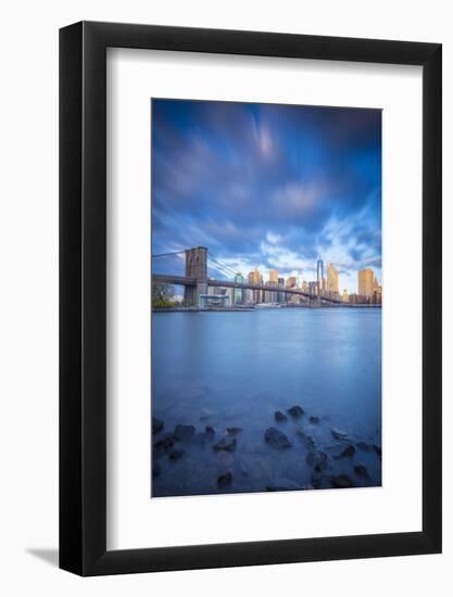 Brooklyn Bridge and Lower Manhattan/Downtown, New York City, New York, USA-Jon Arnold-Framed Photographic Print