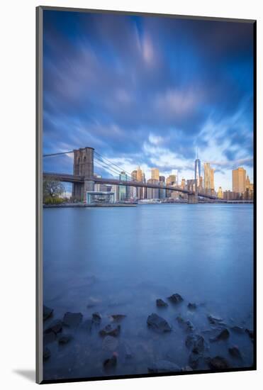 Brooklyn Bridge and Lower Manhattan/Downtown, New York City, New York, USA-Jon Arnold-Mounted Photographic Print