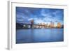 Brooklyn Bridge and Lower Manhattan/Downtown, New York City, New York, USA-Jon Arnold-Framed Photographic Print