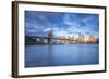 Brooklyn Bridge and Lower Manhattan/Downtown, New York City, New York, USA-Jon Arnold-Framed Photographic Print