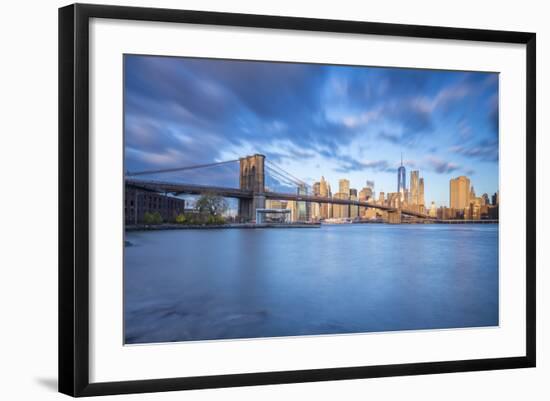 Brooklyn Bridge and Lower Manhattan/Downtown, New York City, New York, USA-Jon Arnold-Framed Photographic Print