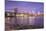 Brooklyn Bridge and Lower Manhattan/Downtown, New York City, New York, USA-Jon Arnold-Mounted Photographic Print