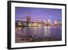 Brooklyn Bridge and Lower Manhattan/Downtown, New York City, New York, USA-Jon Arnold-Framed Photographic Print