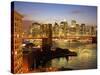 Brooklyn Bridge and Lower Manhattan From Brooklyn-Alan Schein-Stretched Canvas