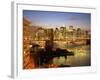 Brooklyn Bridge and Lower Manhattan From Brooklyn-Alan Schein-Framed Photographic Print