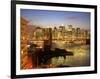 Brooklyn Bridge and Lower Manhattan From Brooklyn-Alan Schein-Framed Photographic Print