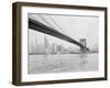 Brooklyn Bridge and Lower Manhattan, New York, New York-Tony Camerano-Framed Photographic Print