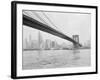 Brooklyn Bridge and Lower Manhattan, New York, New York-Tony Camerano-Framed Photographic Print