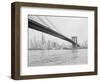 Brooklyn Bridge and Lower Manhattan, New York, New York-Tony Camerano-Framed Photographic Print