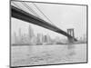 Brooklyn Bridge and Lower Manhattan, New York, New York-Tony Camerano-Mounted Photographic Print