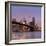 Brooklyn Bridge and Lower Manhattan skyline at dawn City-Ed Hasler-Framed Photographic Print