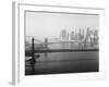 Brooklyn Bridge and Manhattan Bridge Aerial-null-Framed Photographic Print
