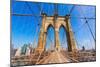 Brooklyn Bridge and Manhattan New York City US USA-holbox-Mounted Premium Photographic Print