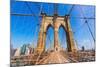 Brooklyn Bridge and Manhattan New York City US USA-holbox-Mounted Photographic Print