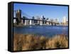 Brooklyn Bridge and Manhattan, New York City, USA-Doug Pearson-Framed Stretched Canvas