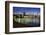 Brooklyn Bridge and Manhattan Skyline at Dusk from Brooklyn Bridge Park-Amanda Hall-Framed Photographic Print