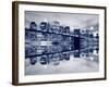 Brooklyn Bridge and Manhattan Skyline at Night, New York City-Zigi-Framed Photographic Print